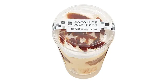 ごろごろりんごのカスタードケーキ