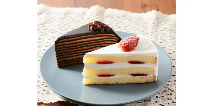 苺ショート＆チョコミルクレープ