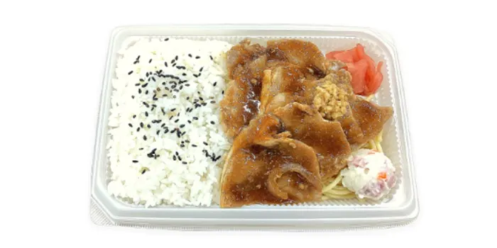 豚ロース生姜焼き弁当の画像