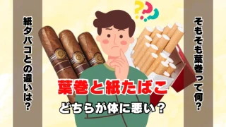 葉巻と紙タバコどちらが体に悪い？