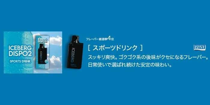 ICEBERG Dispo2・スポーツドリンクの商品画像